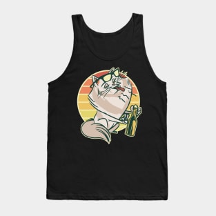 cat beer, cat drinking beer, beer cat, drinking cat, beer, cat, beer drinking gift, drinking animal Tank Top